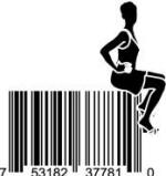 UPC Barcode Art - Woman